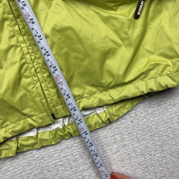 McKinley Aquamax Windbreaker Shell Jacket Women M Lime Green Light / Packable - Picture 10 of 16